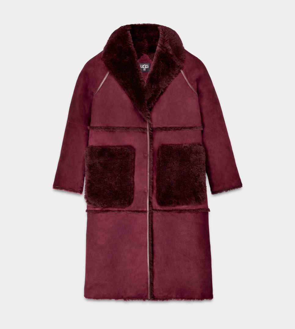 Ugg shearling coat women's top